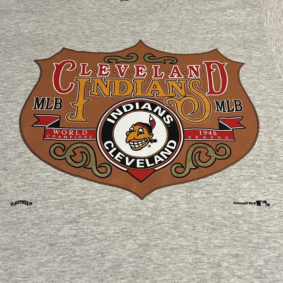 XL Nutmeg Men’s Vintage Cleveland Indians MLB T shirt. - Picture 4 of 6